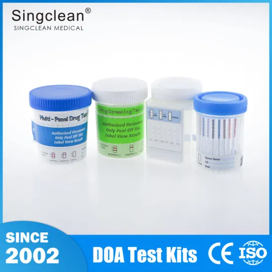 Singclean Quick Profile One Step Lab Taza de prueba de abuso de drogas en orina para pruebas de abuso de sustancias